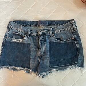 Lucky Brand Women's Distressed Blue Jean Shorts